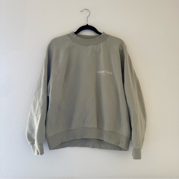 Fear of God Essentials Pistachio green crewneck